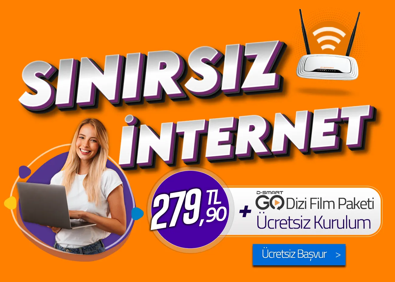 Ev interneti kampanyaları fiber ve adsl başvuru, fiyatları